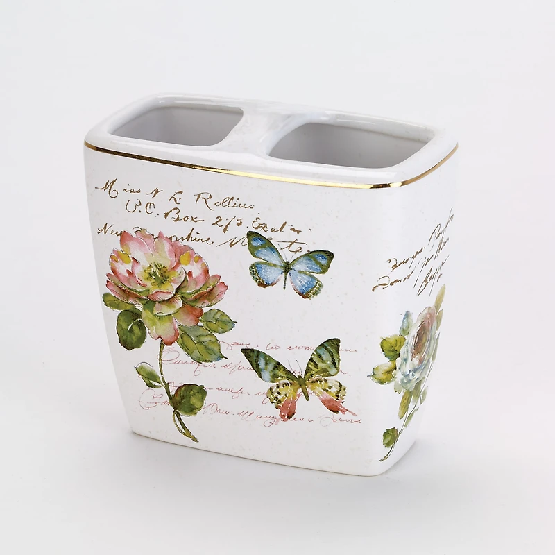 Avanti Butterfly Garden Toothbrush Holder