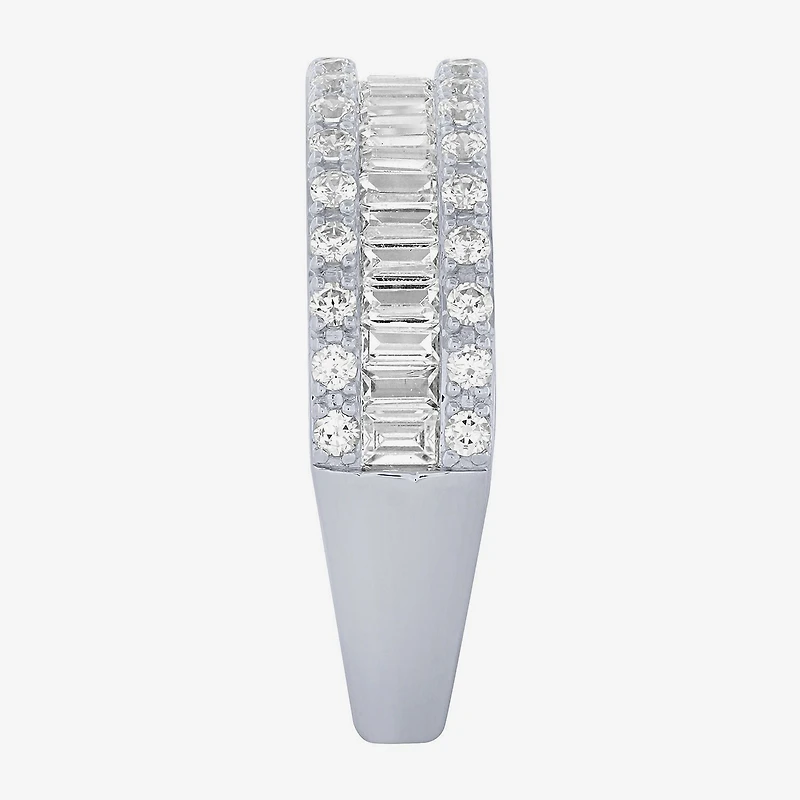 Womens 2.5MM 1 CT. T.W. Natural White Diamond 14K Gold Anniversary Wedding Band