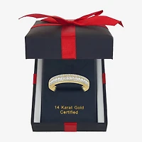 Womens 1/2 CT. T.W. Natural White Diamond 14K Gold Anniversary Wedding Band