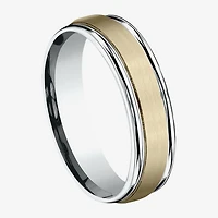 Mens 6MM 10K Gold Wedding Band