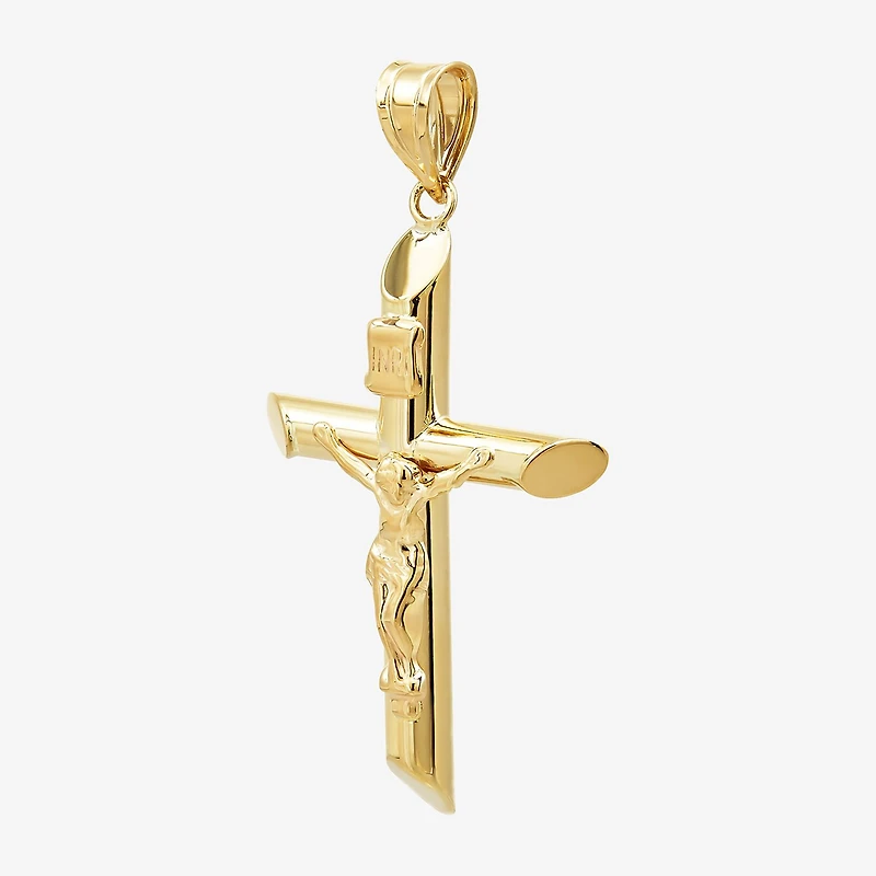 14K Gold Crucifix Pendant