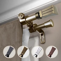 Rod Desyne Flare ⅝" Adjustable Double Curtain