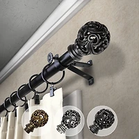 Rod Desyne Adora 13/16" Adjustable Curtain