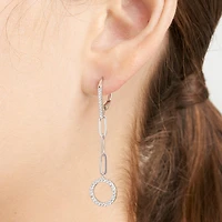 Paris 1901 By Charles Garnier Womens Cubic Zirconia Sterling Silver Drop Earrings