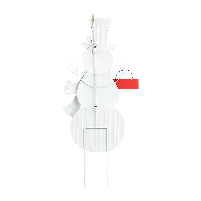 Glitzhome Metal Snowman Christmas Yard Art
