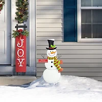 Glitzhome Metal Snowman Christmas Yard Art