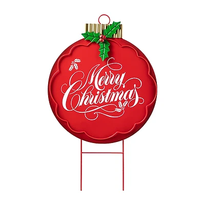 Glitzhome Metal Ornament Christmas Yard Art