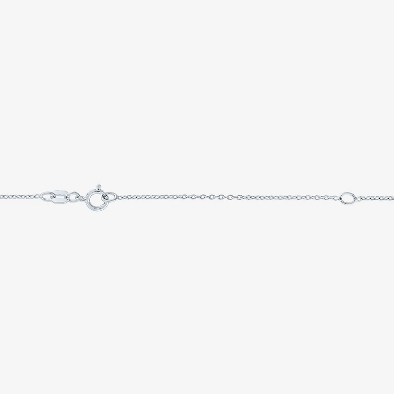 Diamond Accent (G-H / I1-I2) "Cat" Womens Diamond Accent Lab Grown White Diamond Accent 14K Rose Gold Over Silver Sterling Silver 16 Inch Pendant Necklace