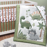 The Peanutshell Dinosaur Dreams 3-pc. Crib Bedding Set