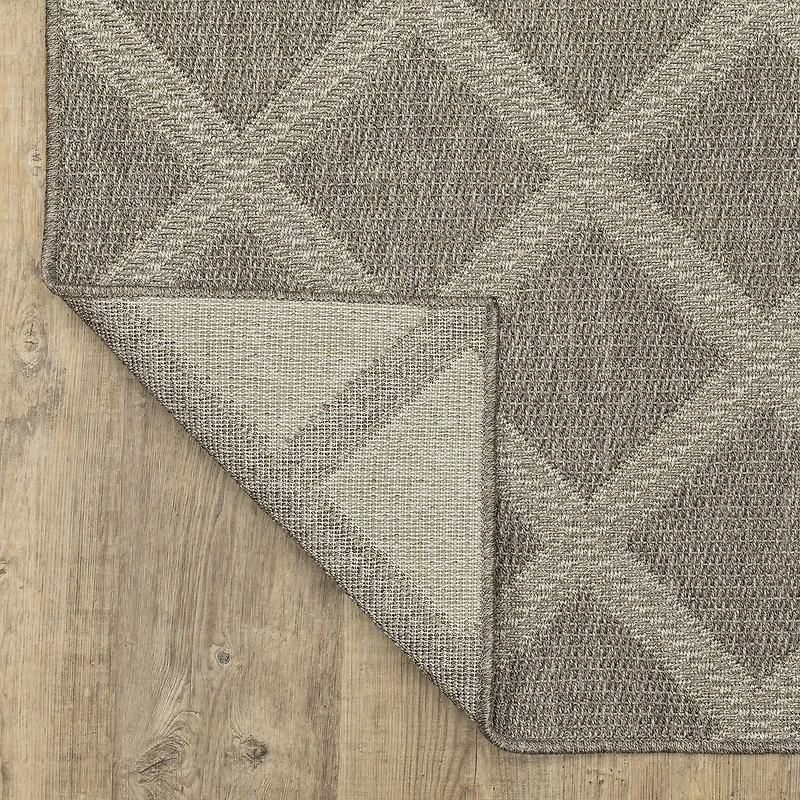 Covington Home Carina Woven Diamonds Indoor Outdoor Rectangular Area Rug
