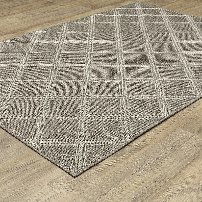 Covington Home Carina Woven Diamonds Indoor Outdoor Rectangular Area Rug