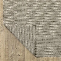 Covington Home Carina Textured Border Indoor Outdoor Rectangular Area Rug