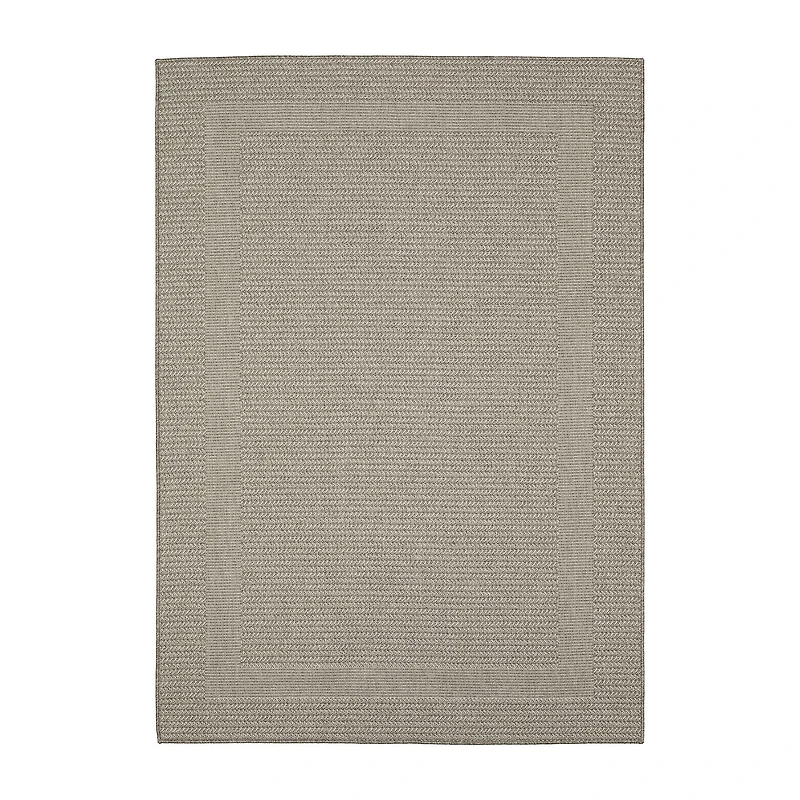 Covington Home Carina Textured Border Indoor Outdoor Rectangular Area Rug