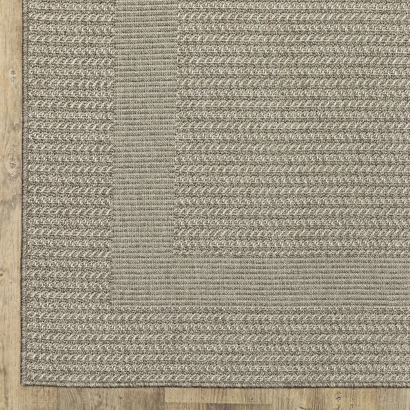 Covington Home Carina Textured Border Indoor Outdoor Rectangular Area Rug