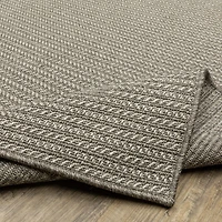 Covington Home Carina Textured Border Indoor Outdoor Rectangular Area Rug