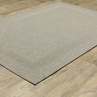 Covington Home Carina Textured Border Indoor Outdoor Rectangular Area Rug