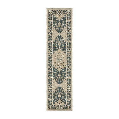 Covington Home Long Island Medallion 22"X90" Indoor Outdoor Rectangular Runner