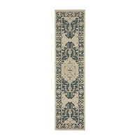 Covington Home Long Island Medallion 22"X90" Indoor Outdoor Rectangular Runner
