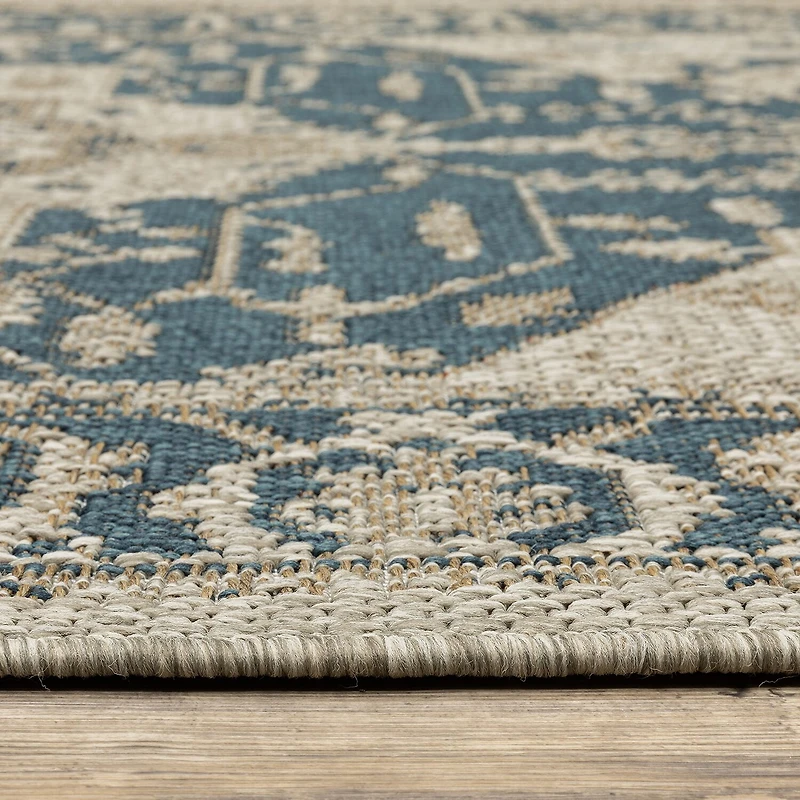 Covington Home Long Island Medallion Indoor Outdoor Rectangular Area Rug