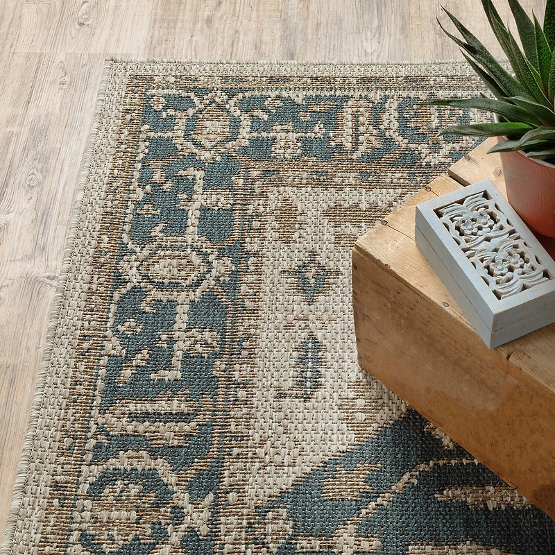 Covington Home Long Island Medallion Indoor Outdoor Rectangular Area Rug