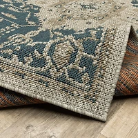 Covington Home Long Island Medallion Indoor Outdoor Rectangular Area Rug