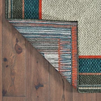Covington Home Long Island Casual Border 39"X60" Indoor Outdoor Rectangular Accent Rug