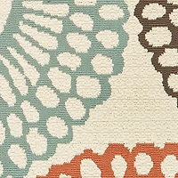 Covington Home Majorca Floral Medallions Indoor Outdoor Rectangular Accent Rug