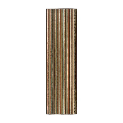 Covington Home Majorca Vertical Stripes 27"X90" Indoor Outdoor Rectangular Runner