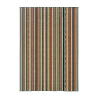 Covington Home Majorca Vertical Stripes Indoor Outdoor Rectangular Accent Rug