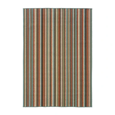 Covington Home Majorca Vertical Stripes Indoor Outdoor Rectangular Area Rug