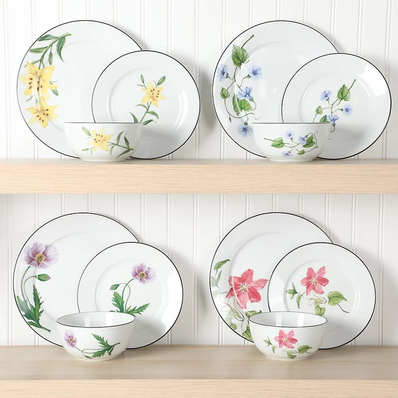 Martha Stewart Botanical Garden 12-pc. Ceramic Dinnerware Set