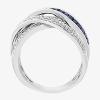 Effy Final Call Limited Quantities! Womens 1/3 CT. T.W. Genuine Blue Sapphire 14K Gold Cocktail Ring