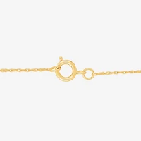 M Womens Lab Created White Opal 14K Gold Over Silver 18 Inch Pendant Necklace