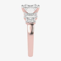 (G / Vs2-Si1) Womens 3 1/2 CT. T.W Lab Grown White Diamond 14K Gold 5-Stone Engagement Ring