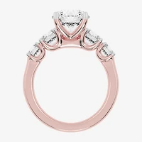 (G / Vs2-Si1) Womens 3 1/2 CT. T.W Lab Grown White Diamond 14K Gold Round 5-Stone Engagement Ring