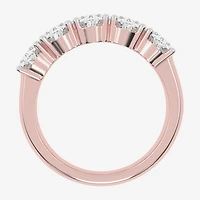 (G / Vs2-Si2) Womens 2 1/2 CT. T.W. Lab Grown White Diamond 14K Gold 5-Stone Anniversary Band