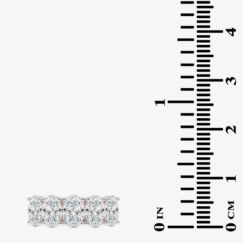 (G / Vs2-Si2) Womens 2 1/2 CT. T.W. Lab Grown White Diamond 14K Gold 5-Stone Anniversary Band