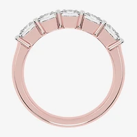 (G / Vs2-Si2) Womens 2 1/2 CT. T.W. Lab Grown White Diamond 14K Gold 5-Stone Anniversary Band