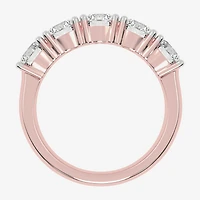 G / Vs2-Si2) Womens 2 1/2 CT. T.W. Lab Grown White Diamond 14K Gold 5-Stone Anniversary Band