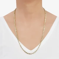 Mens 14K Gold 24 Inch Rope Chain Necklace