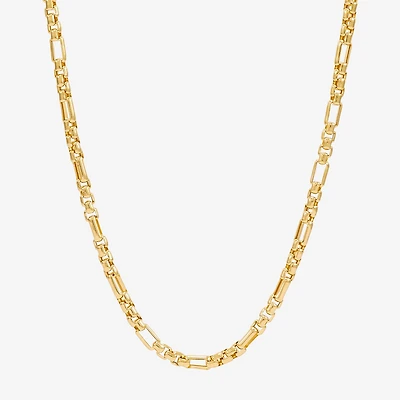 Womens 14K Gold 22 Inch Link Chain Necklace