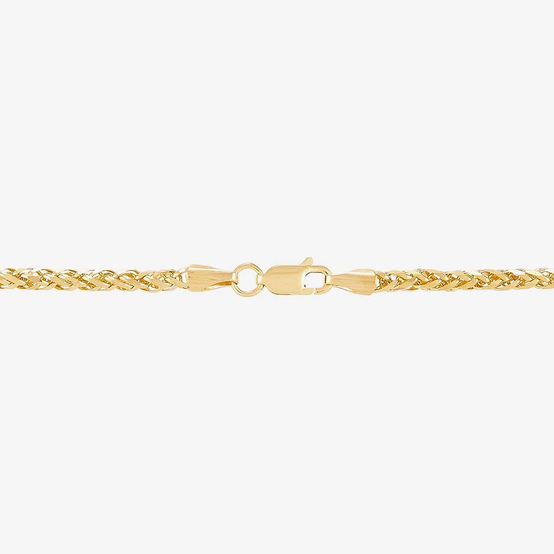Unisex Adult 14K Gold 20 Inch Wheat Chain Necklace