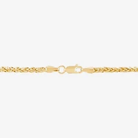 Unisex Adult 14K Gold 20 Inch Wheat Chain Necklace
