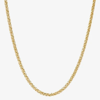 Unisex Adult 14K Gold 20 Inch Wheat Chain Necklace