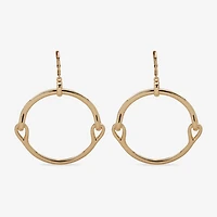 Worthington Gold Tone Womens Drop Earrings