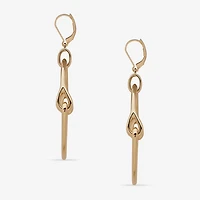Worthington Gold Tone Womens Drop Earrings
