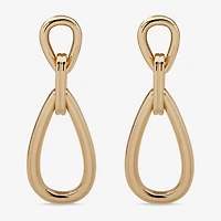Worthington Gold Tone Womens Drop Earrings