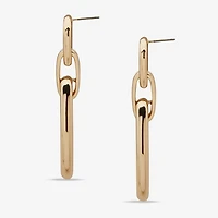 Worthington Gold Tone Womens Drop Earrings