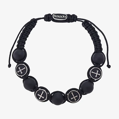 J.P. Army Mens Stainless Steel Cross Bolo Bracelet