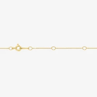 Cross (Gh / Si2 I1) Womens 1/2 CT. T.W. Lab Grown White Diamond 10K Gold Cross 18 Inch Pendant Necklace